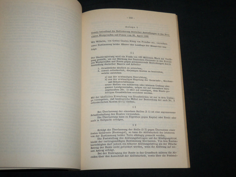 1963 DIE KONSERVATIVEN UND DIE PREUSSISCHE POLENPOLITIK GERMAN BOOK - J 6830