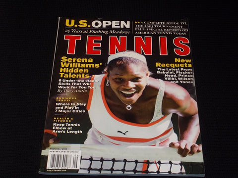 2003 SEPTEMBER TENNIS MAGAZINE - SERENA WILLIAMS FRONT COVER - E 2218