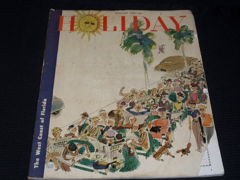 1948 JANUARY HOLIDAY MAGAZINE - WEST COAST OF FLORIDA NICE FRONT COVER - E 1248