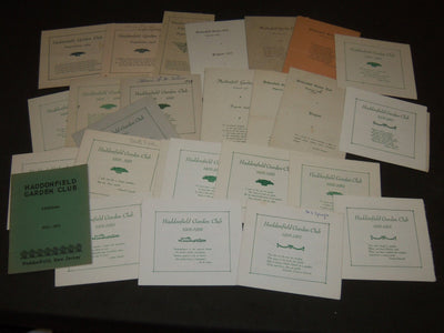 1924-1998 HADDONFIELD GARDEN CLUB PROGRAMS LOT OF 45 - O 1268