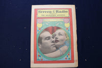 1937 MAR 14 SCREEN & RADIO MAGAZINE - LOMBARD-POWER-STEWART COVERS - E 23070