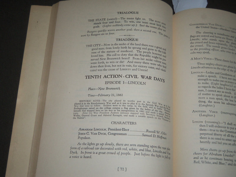 1930 PAGEANT OF NEW BRUNSWICK SOFTCOVER BOOK - J 2518