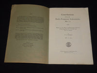 1929 RADIO FREQUENCY LABORATORIES CONTRIBUTIONS BOOK LOT OF 2 - J 9874