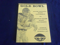 1977 DEC 3 GOLD BOWL PROGRAM - S. CAROLINA STATE VS WINSTON-SALEM STATE -ST 659G