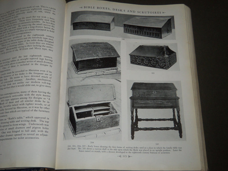 1928 THE COLLECTOR'S GUIDE TO FURNITURE DESIGN BY EDWARD WENHAM BOOK - KD 4368