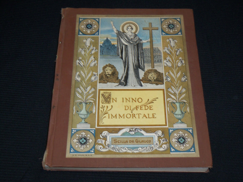 1943 UN INNO DI FEDE IMMORTALE HARDCOVER BOOK BY SCILLA DE GLAUCO - R 721L