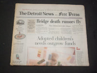 1995 AUG 22 DETROIT NEWS/FREE PRESS NEWSPAPER -BRIDGE DEATH RUMORS FLY - NP 7717