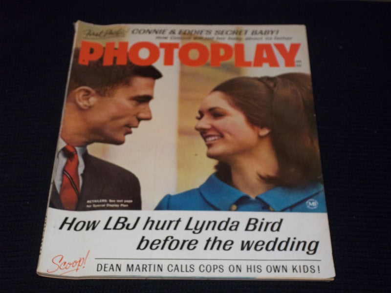 1968 JANUARY PHOTOPLAY MAGAZINE - LYNDA BIRD JOHNSON FRONT COVER - E 16680