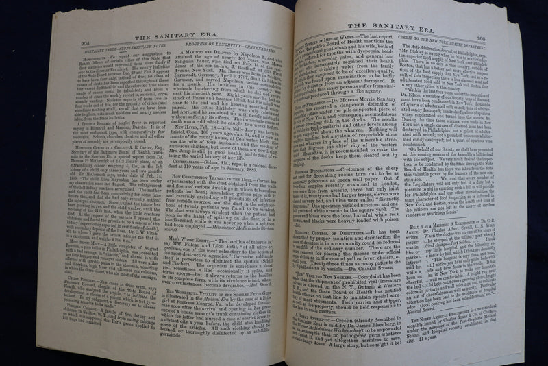1889 MARCH 1 THE SANITARY ERA - HEALTH JOURNAL - SOFTCOVER - K 811