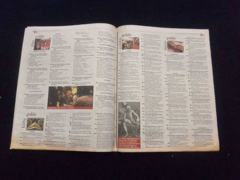 1998-99 WILKES-BARRE, PA TIMES LEADER NEWSPAPER - THE GUIDE - LOT OF 4 - NP 6218
