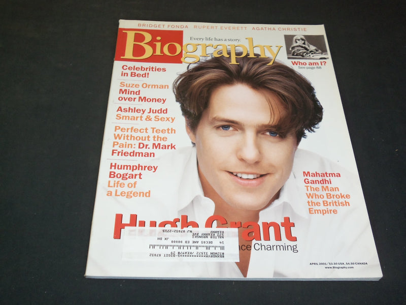 2001 APRIL BIOGRAPHY MAGAZINE - HUGH GRANT - SP 7350