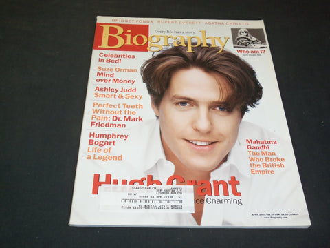 2001 APRIL BIOGRAPHY MAGAZINE - HUGH GRANT - SP 7350