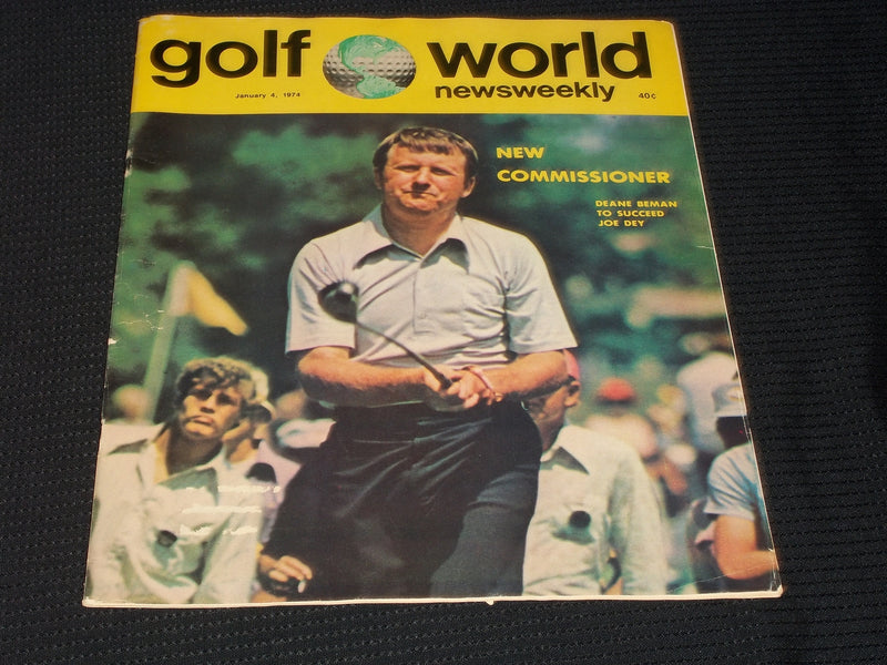 1974 JANUARY 4 GOLF WORLD NEWSWEEKLY MAGAZINE - DEANE BEMAN - E 6153