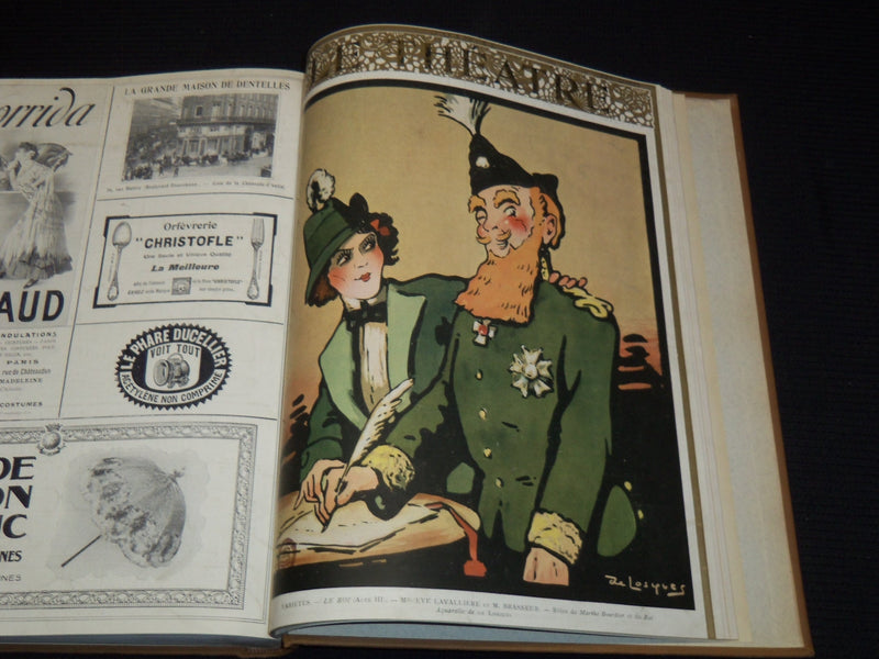 1908 JANUARY-JUNE LE THEATRE MAGAZINE BOUND VOLUME - 12 ISSUES - KD 2278B