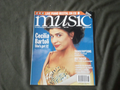 1995 JUNE MUSIC (CLASSICAL) MAGAZINE - CECILIA BARTOLI COVER - B 834