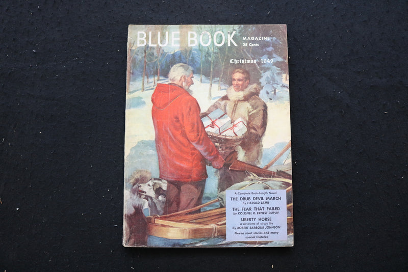 1949 DECEMBER BLUE BOOK MAGAZINE - THE DRUB DEVIL MARCH COVER - E 10295