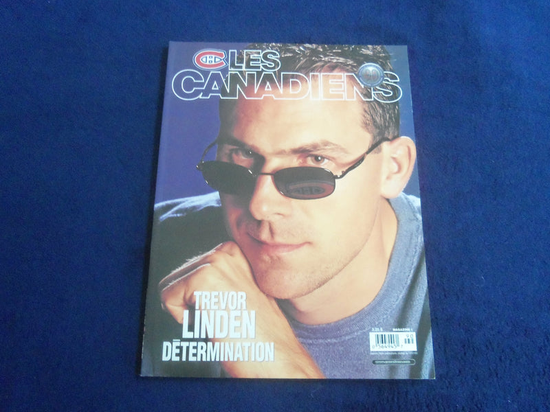 1999-2000 LES CANADIENS MAGAZINE - TREVOR LINDEN - FRENCH TEXT - F 253Y