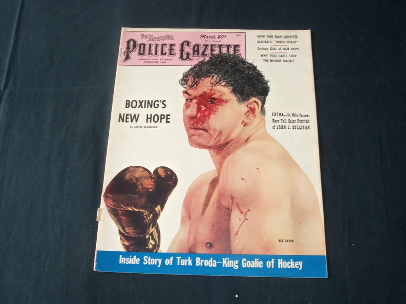 1951 MARCH THE NATIONAL POLICE GAZETTE MAGAZINE - REX LAYNE - B 5648