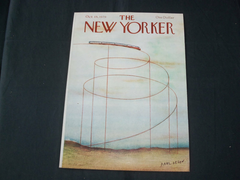 1979 OCTOBER 15 NEW YORKER MAGAZINE FRONT COVER ONLY - GREAT ART FOR FRAMING