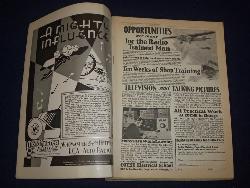 1931-1932 RADIO CALL BACK & TECHNICAL REVIEW MAGAZINE LOT OF 5 - O 2616