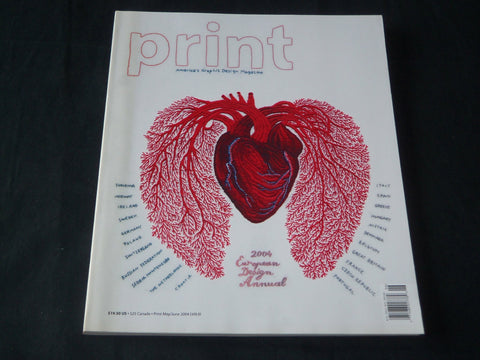 2004 MAY/JUNE PRINT MAGAZINE - GRAPHIC DESIGN - EUROPEAN ANNUAL - RC 1345