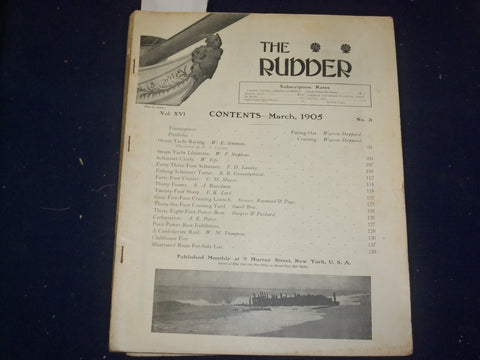 1905 MARCH THE RUDDER MAGAZINE - B 6647