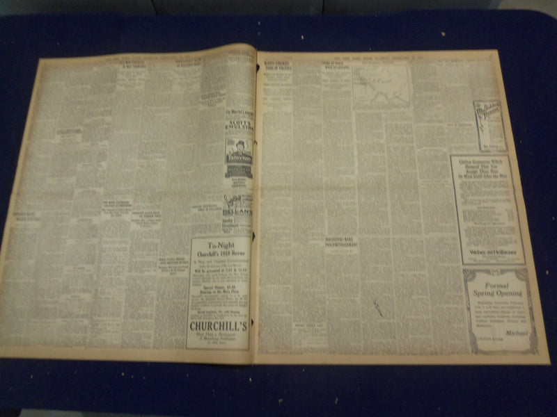 1918 FEBRUARY 12 NEW YORK TIMES- GERMAN ARMY PARTY BLOCKS PEACE, WILSON- NT 8238