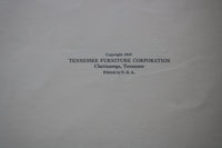 1924 TENNESSEE FURNITURE CORP. BEDROOMS & DINING ROOMS CATALOG-SOFTCOVER- K 2510