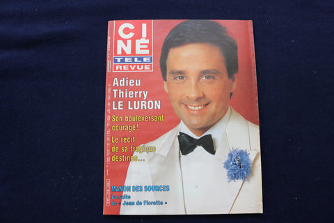 1986 NOVEMBER 20 CINE TELE REVUE MAGAZINE - THIERRY LELURON COVER - E 11997