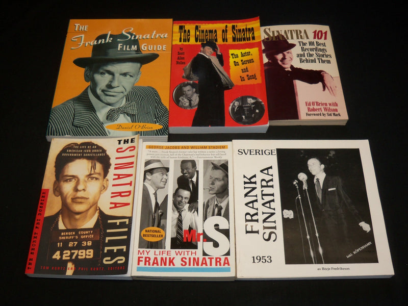 ASSORTED FRANK SINATRA SOFTCOVER BOOKS HUGE LOT OF 18 - KD 89