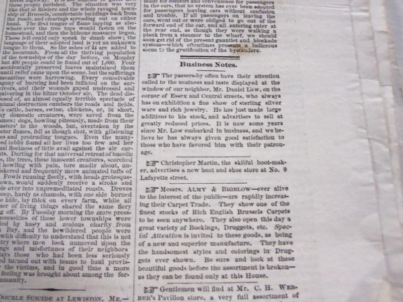 1870-1871 ESSEX COUNTY MERCURY NEWSPAPER LOT OF 12 ISSUES - SALEM - NP 2385