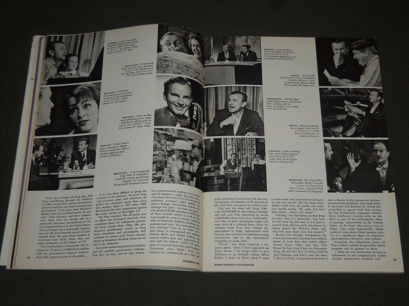 1961 OCTOBER 3 SBI SHOW BUSINESS ILLUSTRATED MAGAZINE - THE KENNEDY'S - ST 4914