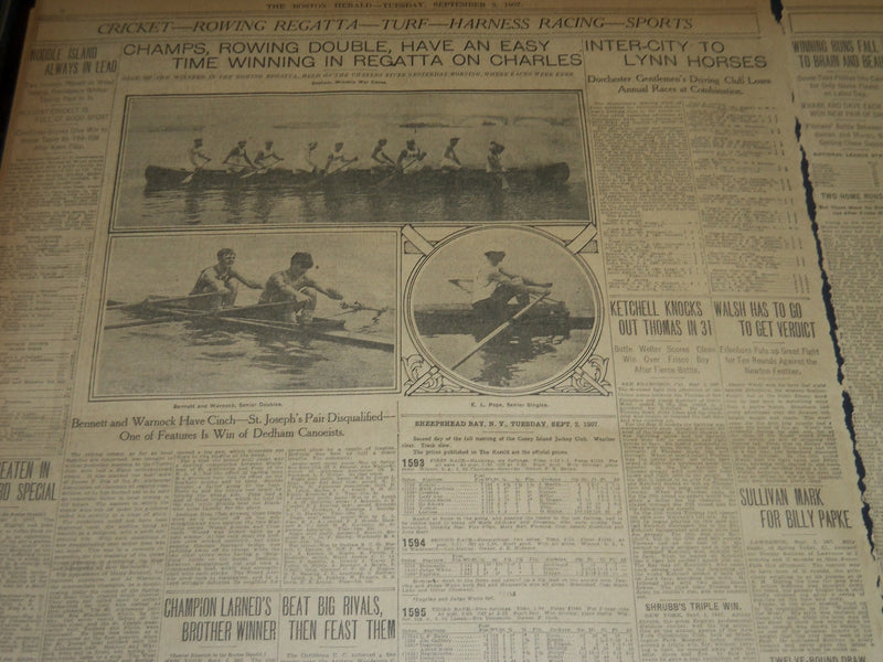 1907 SEPTEMBER 3 THE BOSTON HERALD - ARCHBISHOP WILLIAMS LIES IN STATE - BH 233