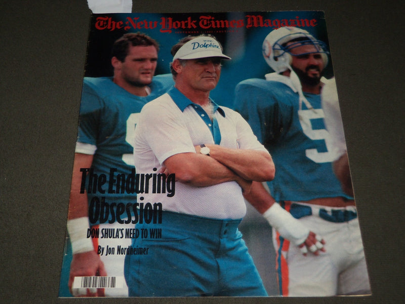 1985 SEPTEMBER 1 NEW YORK TIMES MAGAZINE SECTION - DON SHULA COVER - J 3075