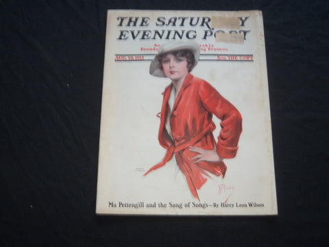 1915 AUGUST 28 THE SATURDAY EVENING POST MAGAZINE - ILLUSTRATED COVER - SP 667