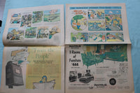 1963-1969 MILWAUKEE JOURNAL SUNDAY COLOR COMIC SECTIONS - LOT OF 3 - NP 9177