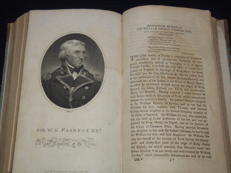 1801 JANUARY-JULY THE NAVAL CHRONICLE BOUND VOLUME NO. 5 - KD 81K