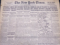 1941 JULY 16 NEW YORK TIMES - DIMAGGIO STREAK REACHES 55 - NT 5158