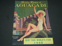 1940 BILLY ROSE'S AQUACADE MAGAZINE - NICE ILLUSTRATED COVER - ST 4989