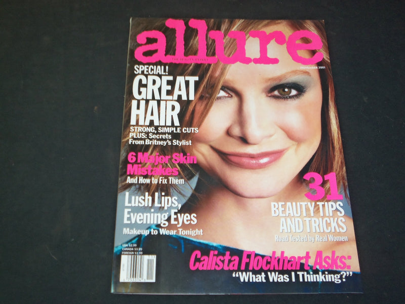 2001 NOVEMBER ALLURE MAGAZINE - CALISTA FLOCKHART - SP 5045