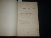 1853-1858 THE NATIONAL MAGAZINE BOUND VOLUME LOT OF 5 - NICE ILLUS. - KD 2011