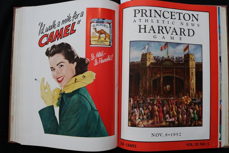1952 HARVARD FOOTBALL PROGRAMS - BOUND VOLUME - KD 9570