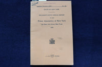 1930 PRISON ASSOCIATION OF NEW YORK ANNUAL REPORT SOFTCOVER BOOK BY - K 850