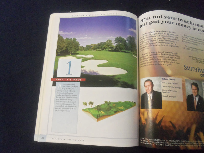 2004 SEP 14-19 35TH RYDER CUP MATCHES PROGRAM - OAKLAND HILLS - B 4179S