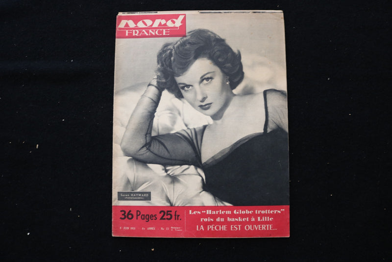 1951 JUNE 9 NORD FRANCE MAGAZINE - SUSAN HAYWARD COVER - E 24969
