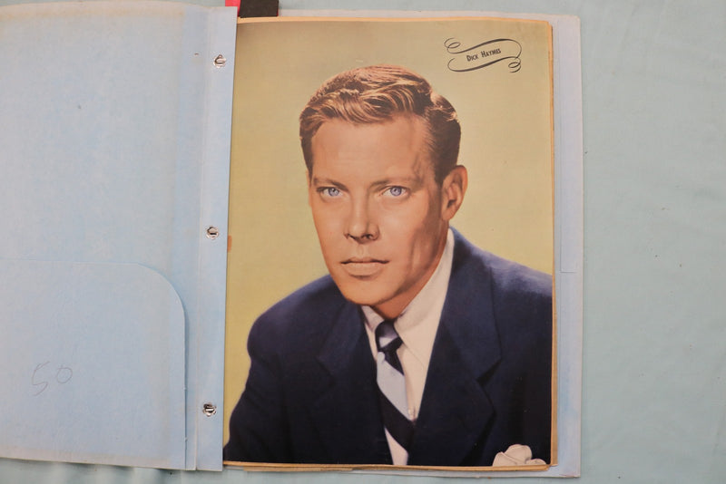 1940'S-1950'S DICK HAYMES SCRAPBOOKS - LOT OF 2 - MANY PHOTOS - E 26501