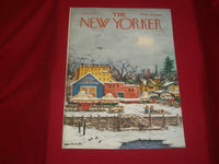 1973 JANUARY 6 NEW YORKER MAGAZINE FRONT COVER ONLY - GREAT ART FOR FRAMING