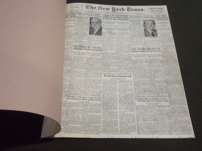 1949 SEPTEMBER 8 NEW YORK TIMES - DULLES IN RACE FOR SENATE - NT 7045