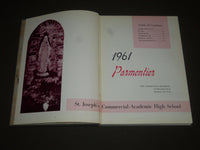 1961 THE PARMENTIER ST. JOSEPH'S HIGH SCHOOL YEARBOOK - NICE PHOTOS - YB 1186