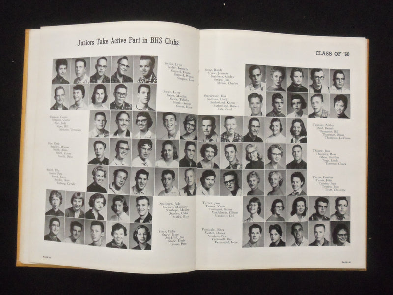 1959 THE KYOTE BILLINGS SENIOR HIGH SCHOOL YEARBOOK - BILLINGS, MONTANA- YB 3339